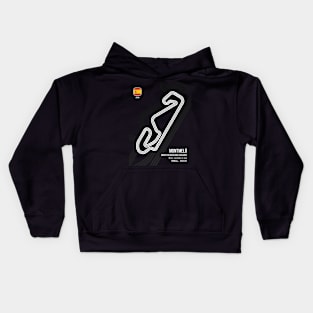 Montmeló Race Track (B&W) Kids Hoodie